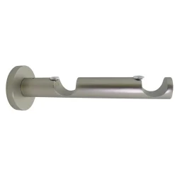 Support barre à rideau ZEN nickel givré 2,8 cm de 8,5 à 16,5 cm