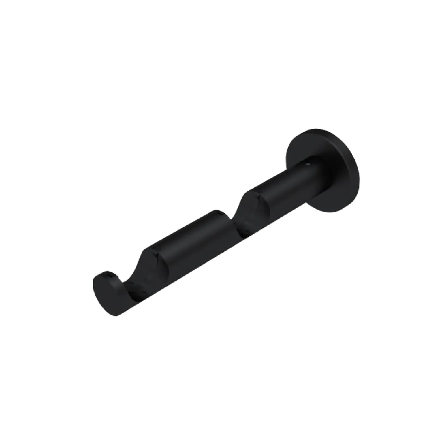 Support barre à rideau ZEN noir mat 2,8 cm de 8,5 à 16,5 cm - 4MURS