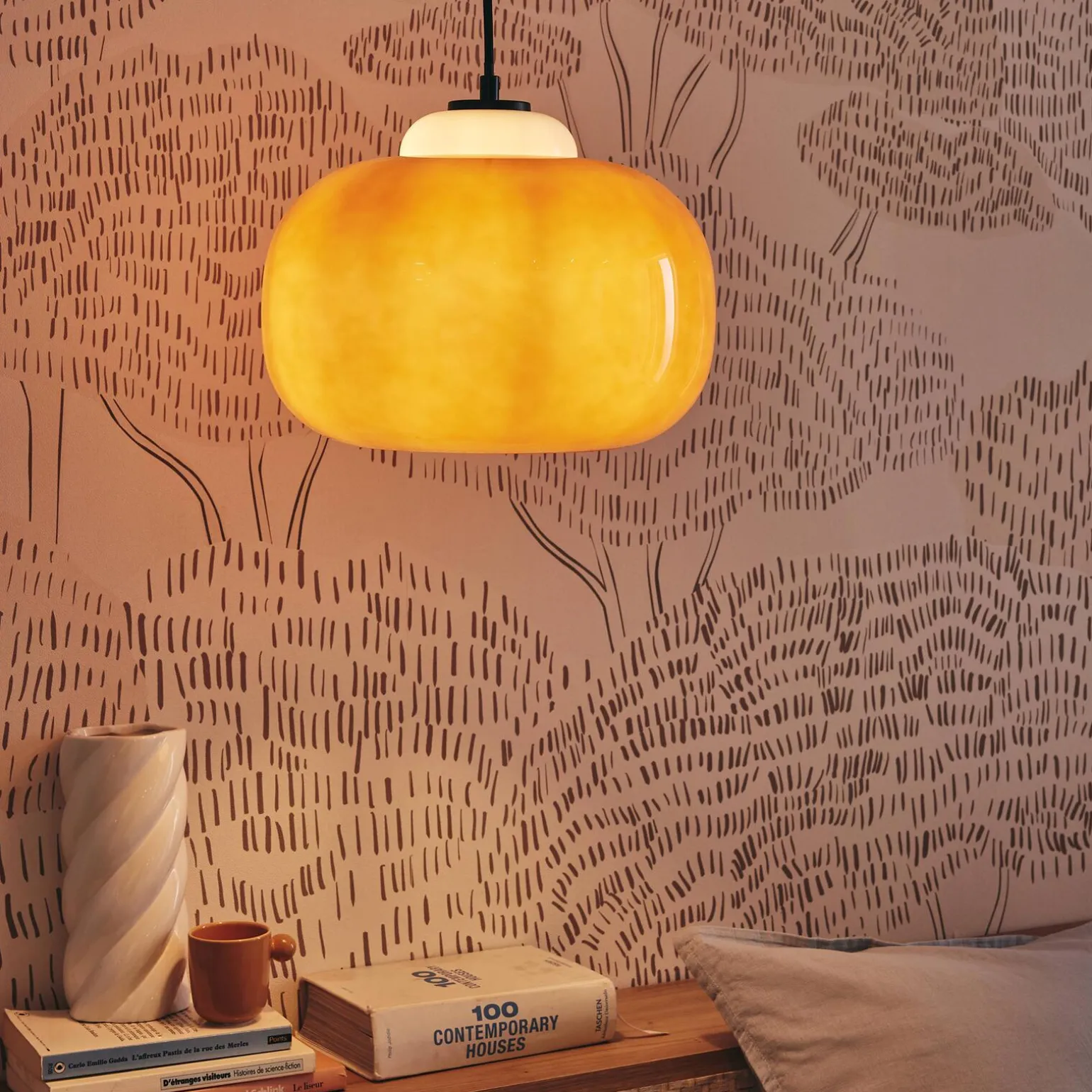 Suspension BLOP coloris orange 12,85 x 30 cm - 4MURS