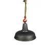 Suspension CARGO coloris gris foncé et rouge 24 x 36 cm - 4MURS