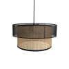Suspension CLAYTON coloris rotin 25,5 x 40 cm - 4MURS