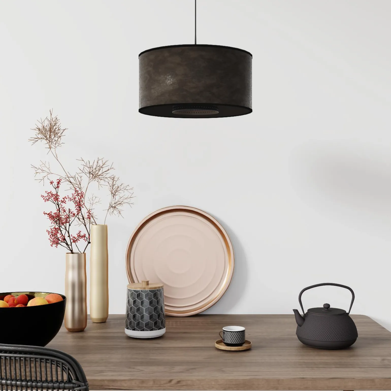 Suspension CLUB coloris gris anthracite 16 x 38 cm - 4MURS