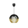 Suspension COBLENCE coloris noir et naturel 18,5 x 21 cm - 4MURS