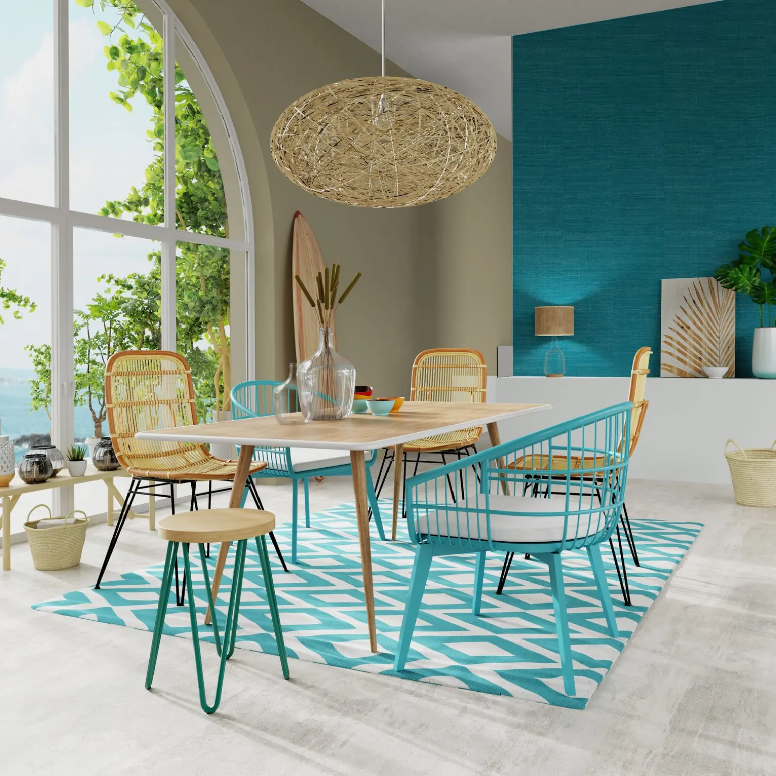 Suspension COCON coloris sisal 20 x 45 cm - 4MURS