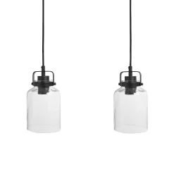 Suspension DÉTROIT coloris transparent 12,5 x 42,5 cm - 4MURS