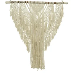 Suspension en macramé NAHUA coloris blanc - 4MURS