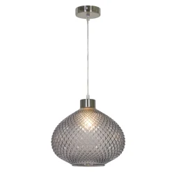 Suspension FOLY coloris gris fumé 26 x 29 cm - 4MURS