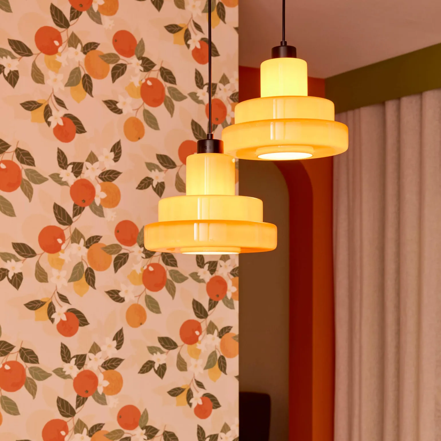 Suspension FOZA coloris orange 20 x 27,5 cm - 4MURS