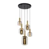 Suspension JOANET transparent et doré 180 x 71 cm diamètre 71 cm
