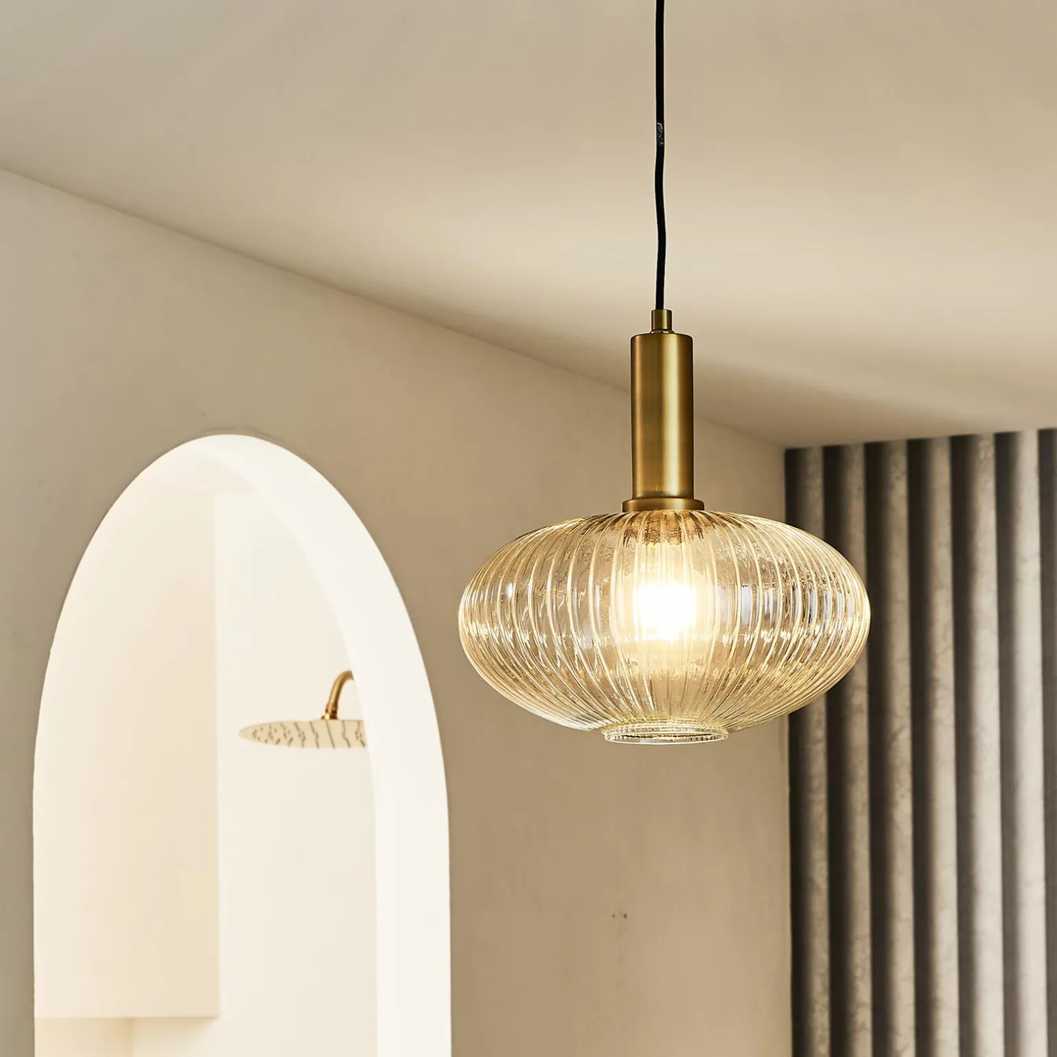 Suspension MALOTO coloris or et transparent 50 x 30 cm - 4MURS