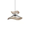 Suspension MEKONG coloris noir et beige 26,5 x 48 cm - 4MURS