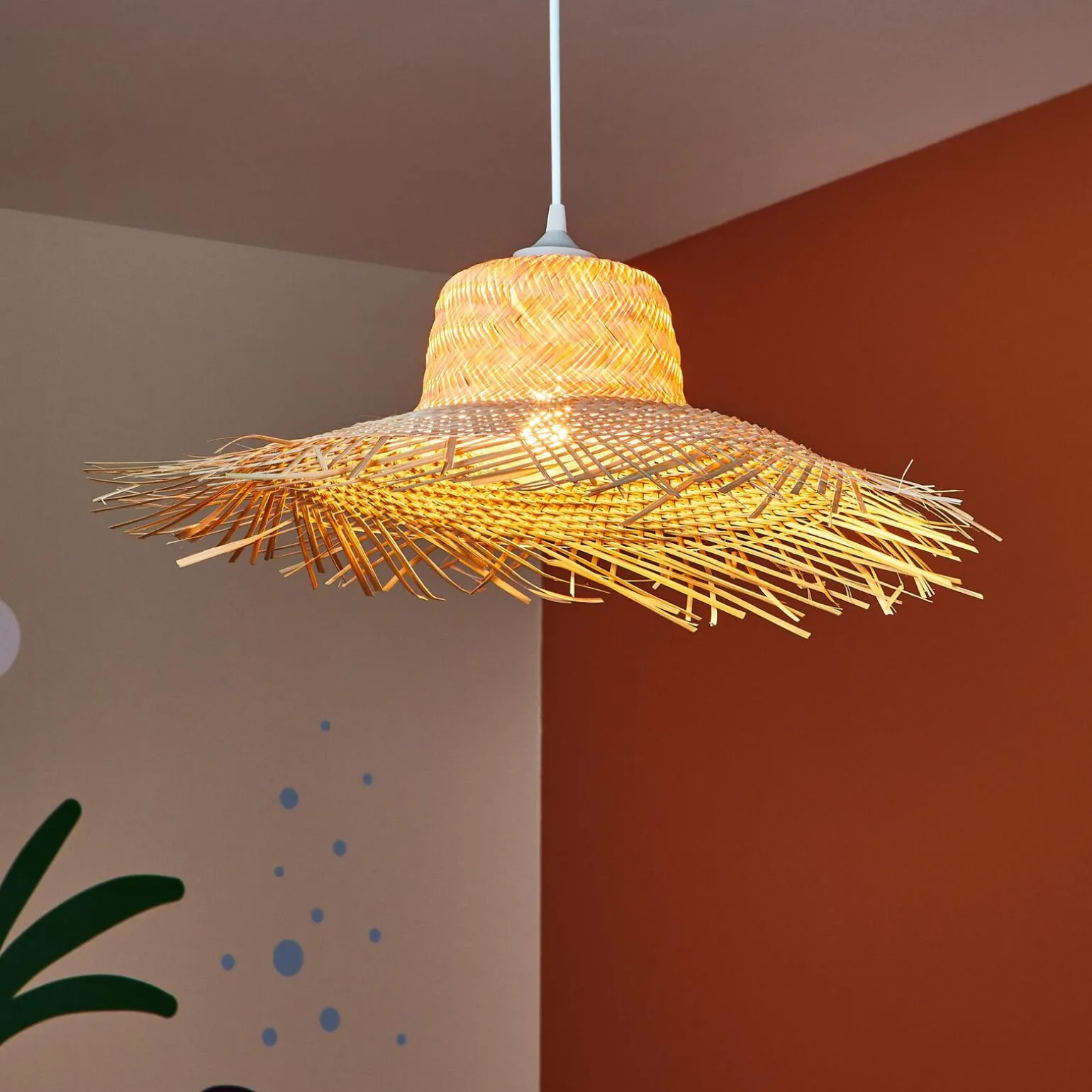 Suspension PANAMA coloris paille 15 x 55 cm - 4MURS