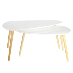 Table basse JANSSON coloris blanc 39,5 x 39,5 cm - 4MURS