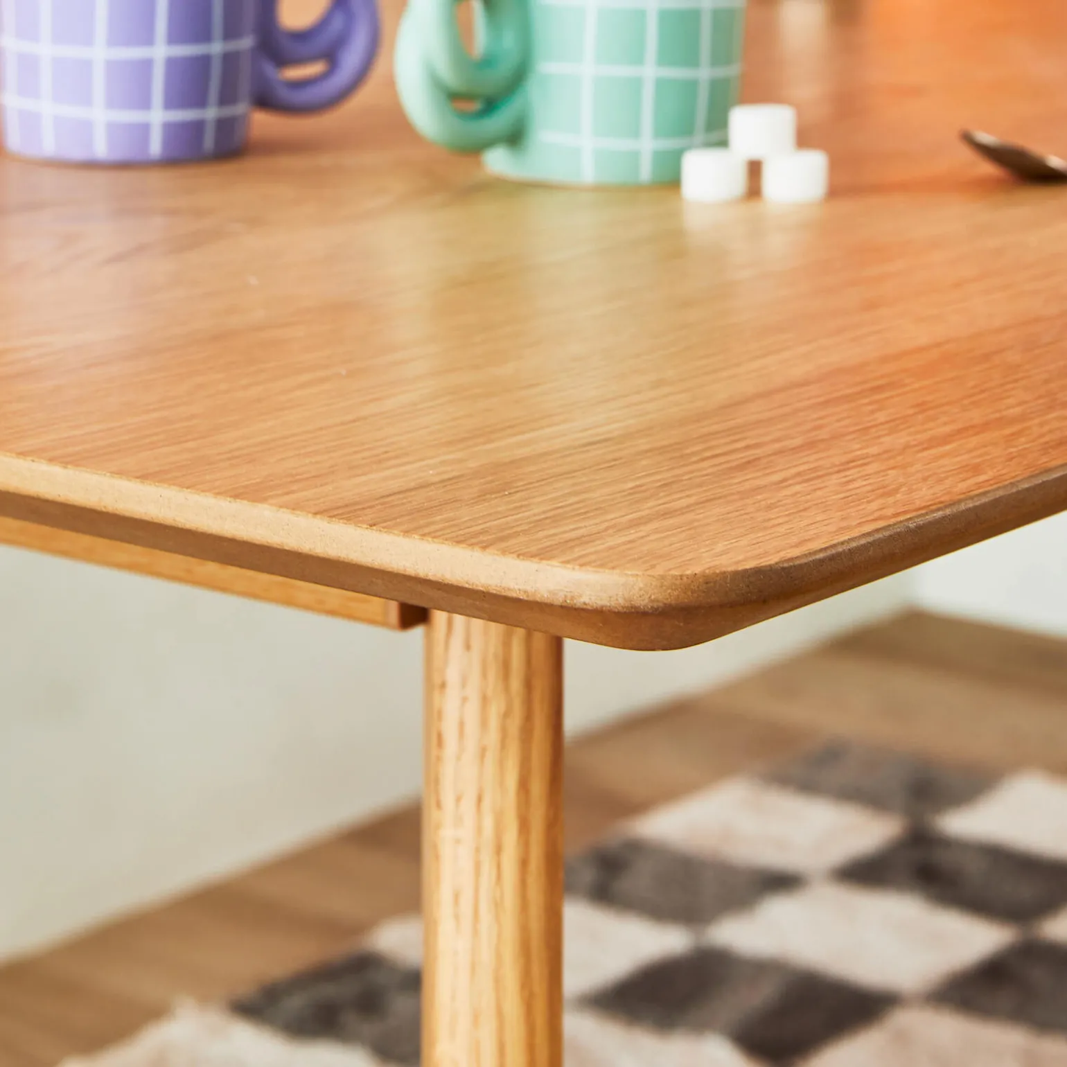 Table de salle à manger ANGOR coloris chêne 90 x 180 cm - 4MURS