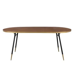 Table de salle à manger DENISE coloris noyer 180 x 90 cm - 4MURS