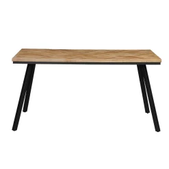 Table de salle à manger FARROW Teck naturel 90 x 150 cm - 4MURS