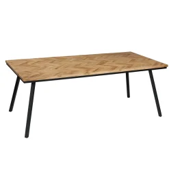 Table de salle à manger FARROW Teck naturel 90 x 180 cm - 4MURS