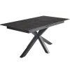 Table extensible ADAM coloris noir 90 x 168 cm - 4MURS