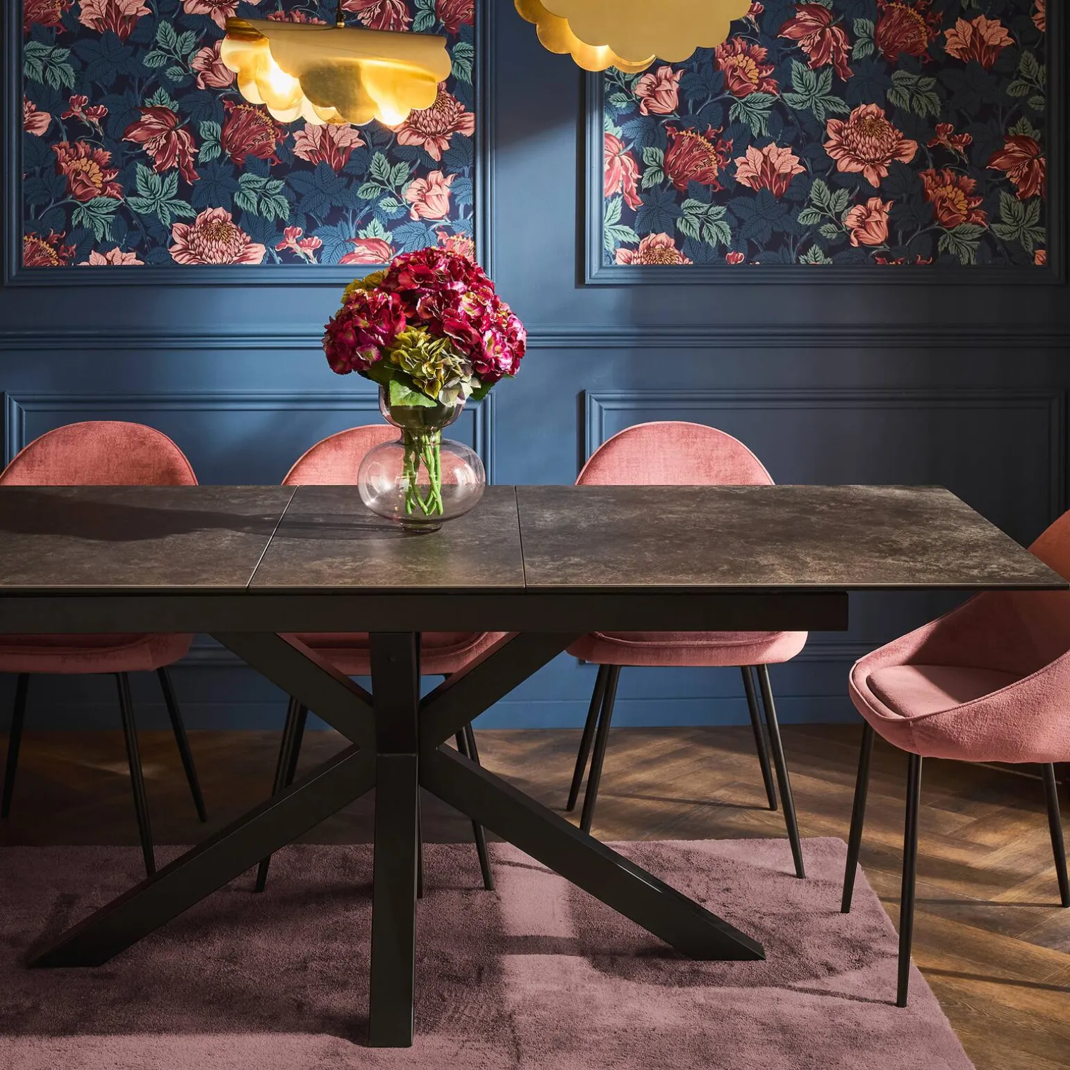 Table extensible ADAM coloris noir 90 x 168 cm - 4MURS