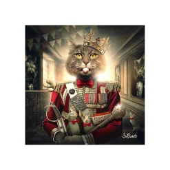 Tableau BINET CHATRIBO coloris noir - 4MURS