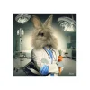 Tableau BINET LAPIN INFIRMIER coloris noir - 4MURS