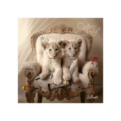 Tableau BINET LIONCEAUX LUXURY coloris noir - 4MURS