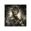Tableau BINET SINGE BAR coloris noir - 4MURS
