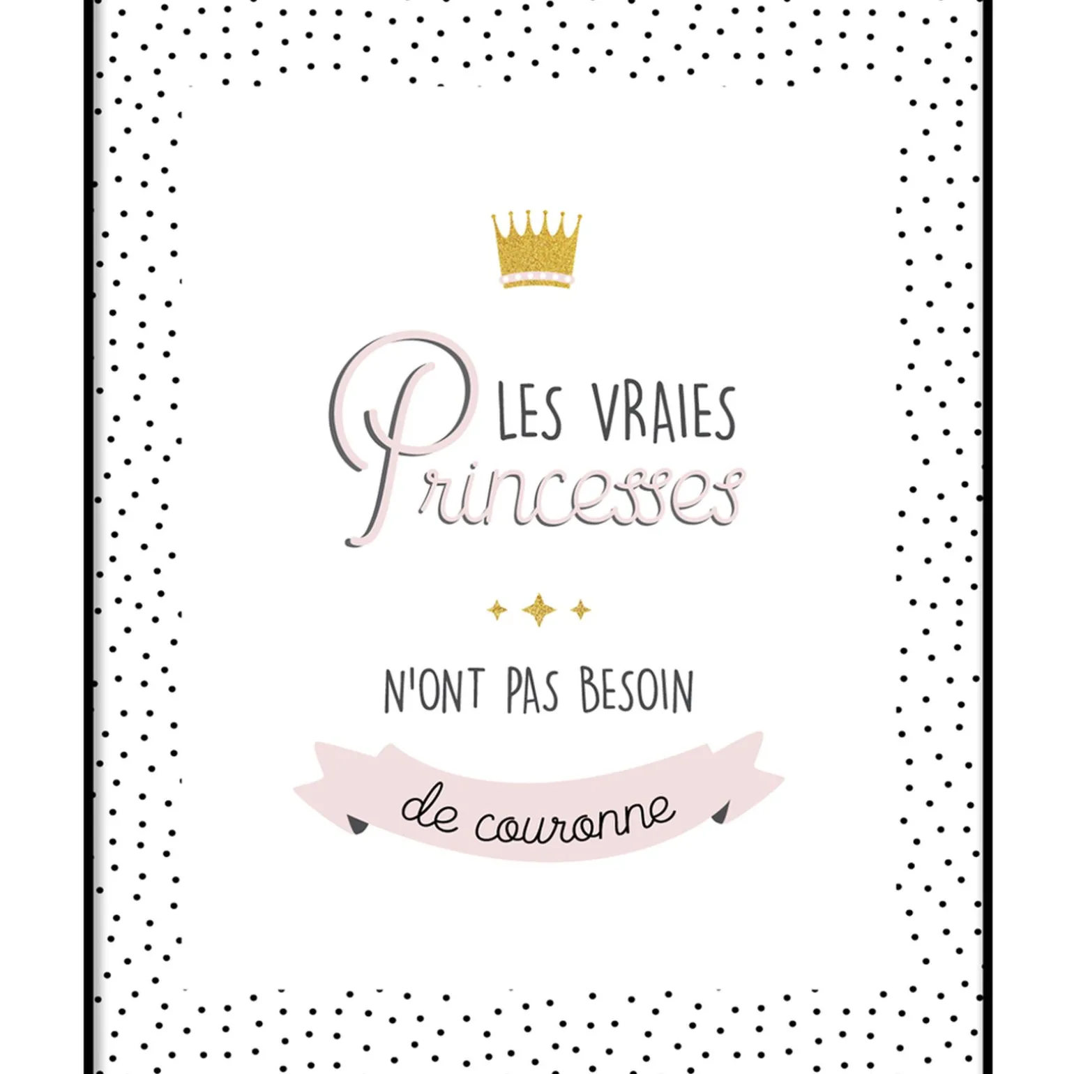 Tableau PRINCESSE coloris blanc - 4MURS