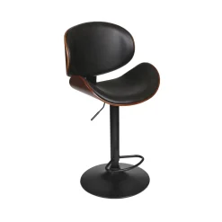Tabouret de bar AZAD coloris noyer - 4MURS