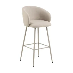 Tabouret de bar ELEANOR coloris beige - 4MURS