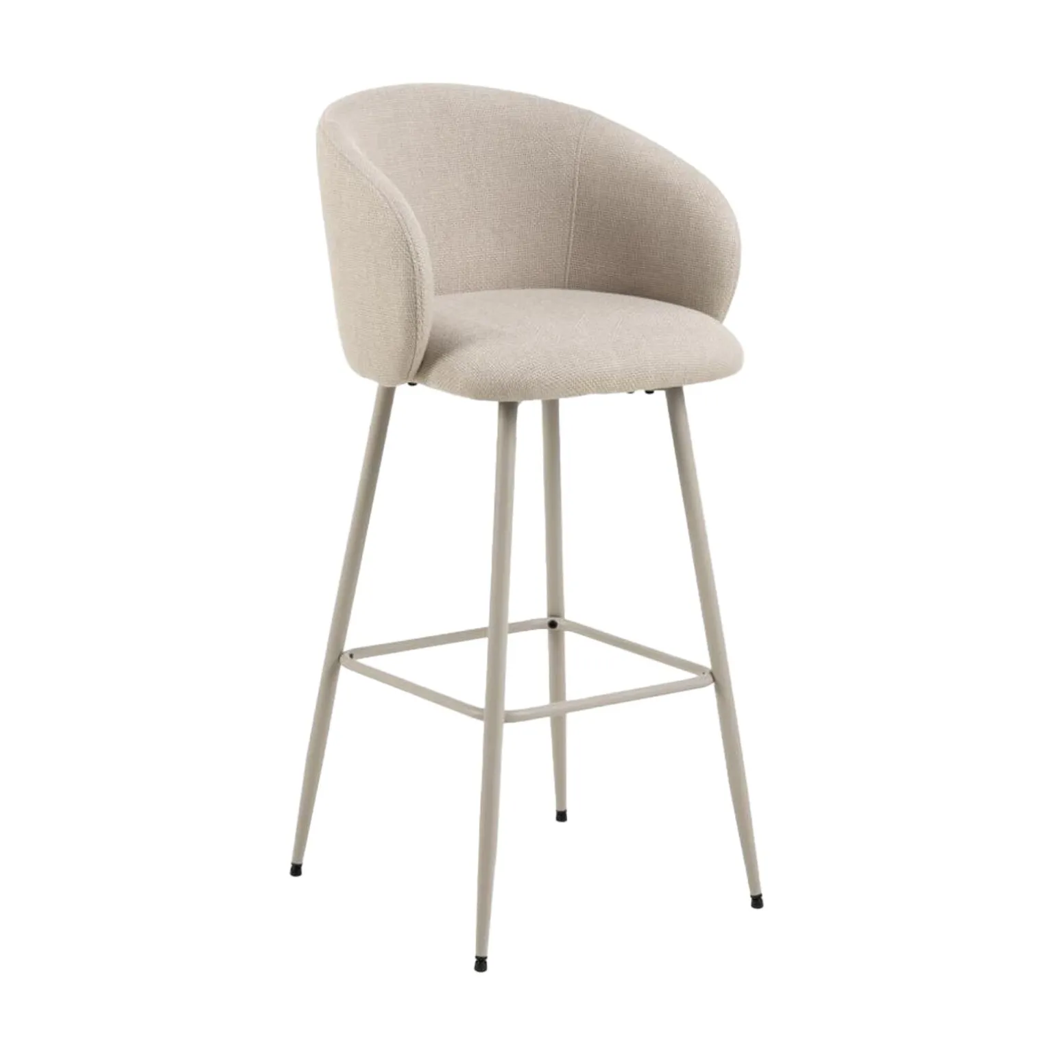 Tabouret de bar ELEANOR coloris beige - 4MURS
