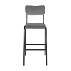 Tabouret de bar TALYA coloris gris - 4MURS