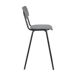Tabouret de bar TALYA coloris gris - 4MURS