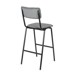 Tabouret de bar TALYA coloris gris - 4MURS
