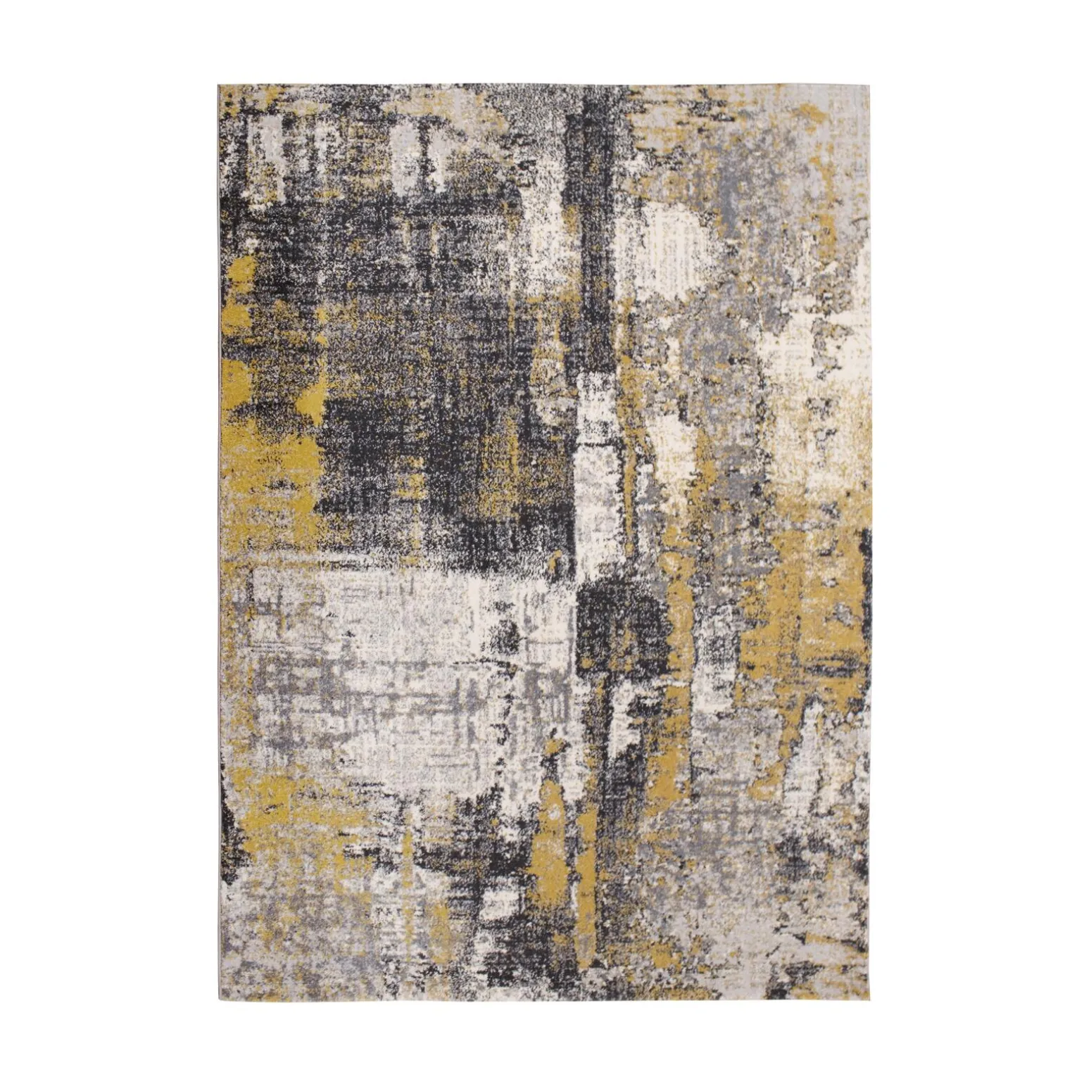 Tapis BARRY coloris gris jaune 120 x 170 cm - 4MURS