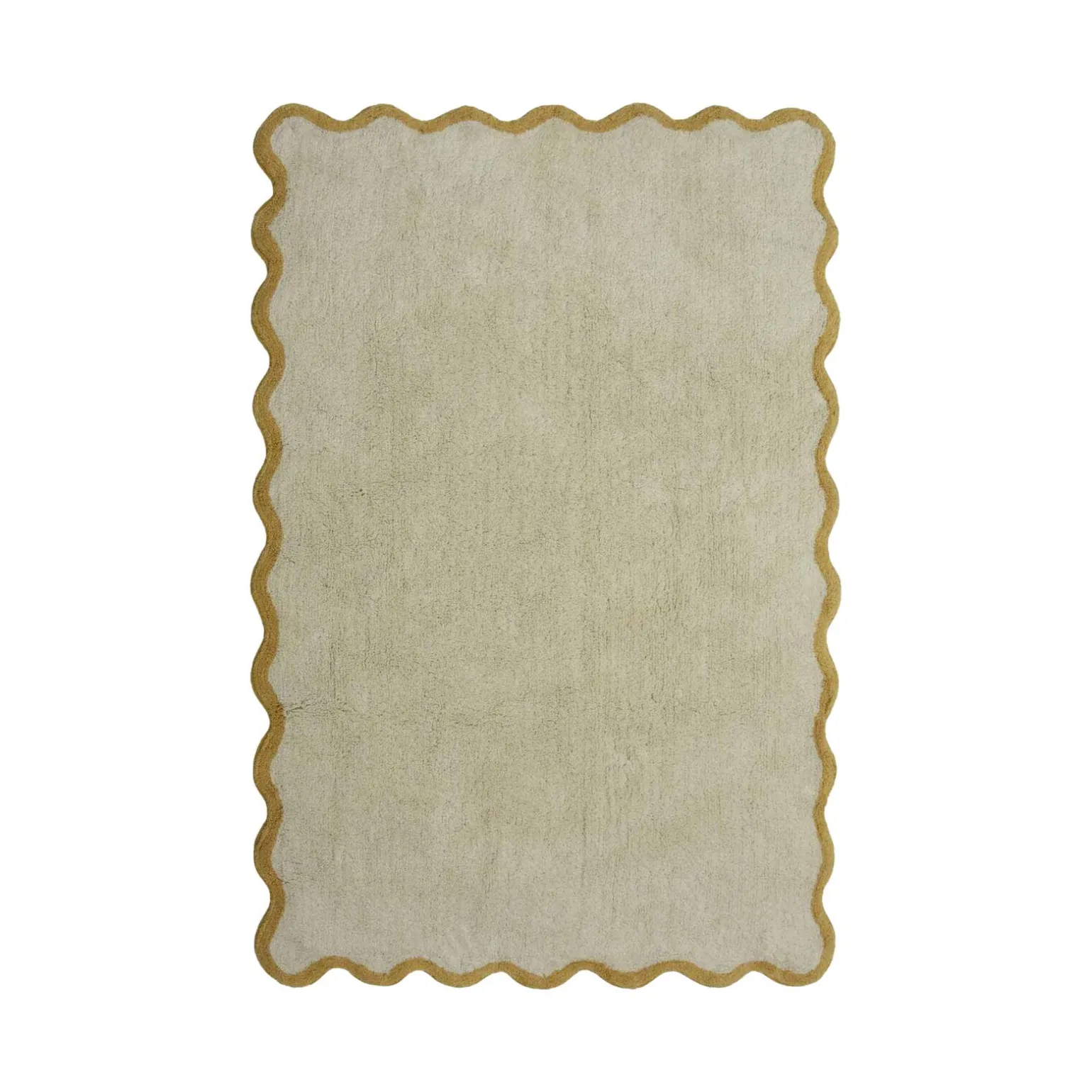 Tapis BLOOM coloris ivoire/moutarde 120 x 170 cm - 4MURS
