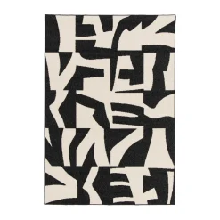Tapis extérieur ATO coloris noir/beige 120 x 170 cm - 4MURS