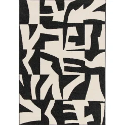 Tapis extérieur ATO coloris noir/beige 160 x 230 cm - 4MURS