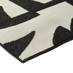 Tapis extérieur ATO coloris noir/beige 160 x 230 cm - 4MURS
