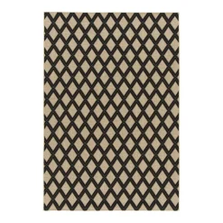Tapis extérieur GRACE coloris naturel et noir 160 x 230 cm - 4MURS