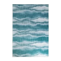 Tapis extérieur SILA coloris bleu turquoise 120 x 160 cm - 4MURS