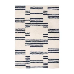 Tapis JANIS coloris ivoire/noir 120 x 170 cm - 4MURS