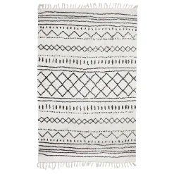 Tapis LAÏLA coloris blanc 130 x 190 cm - 4MURS