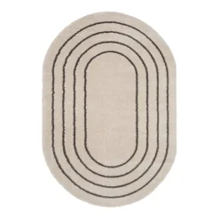 Tapis LANIA coloris ivoire/taupe 160 x 230 cm - 4MURS