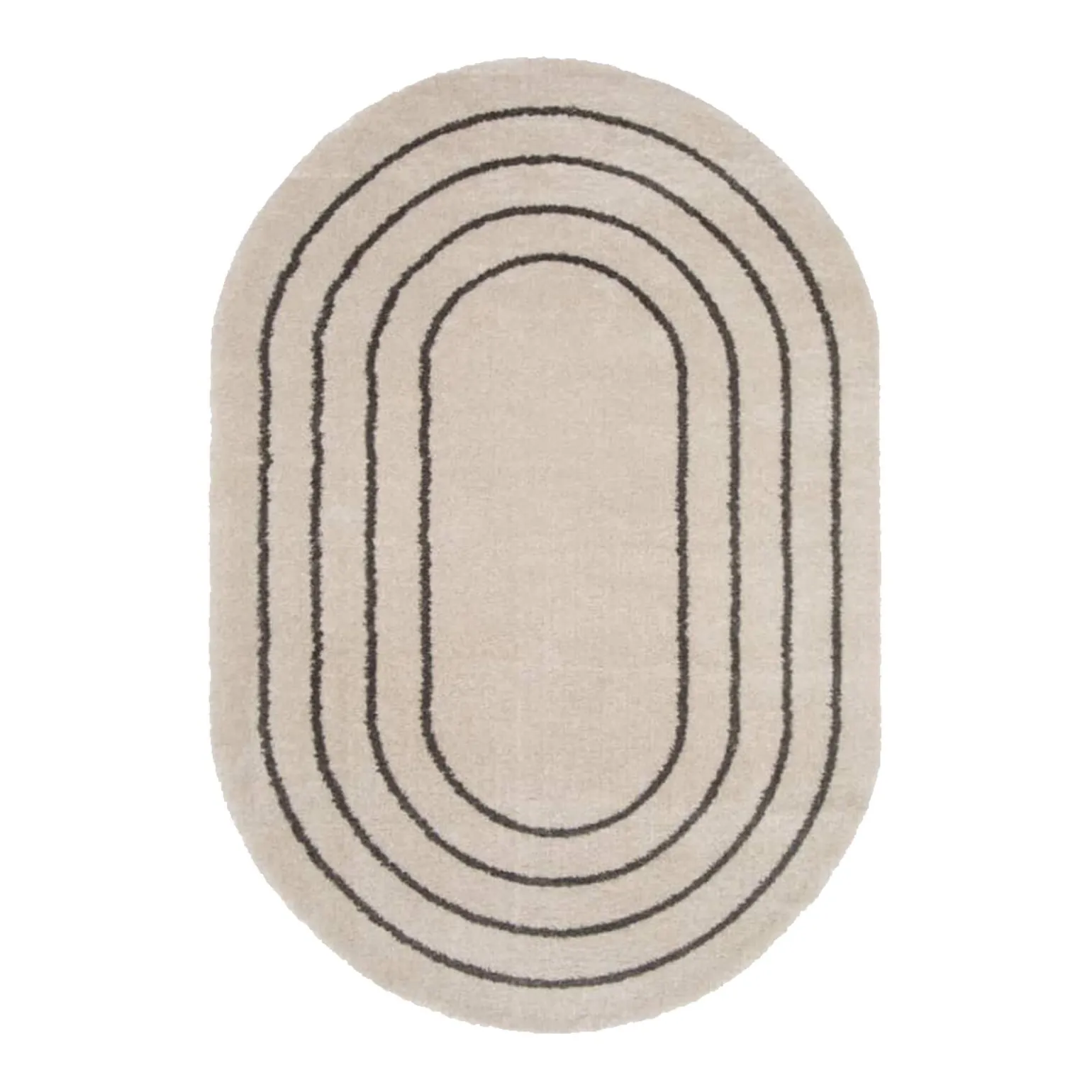 Tapis LANIA coloris ivoire/taupe 160 x 230 cm - 4MURS