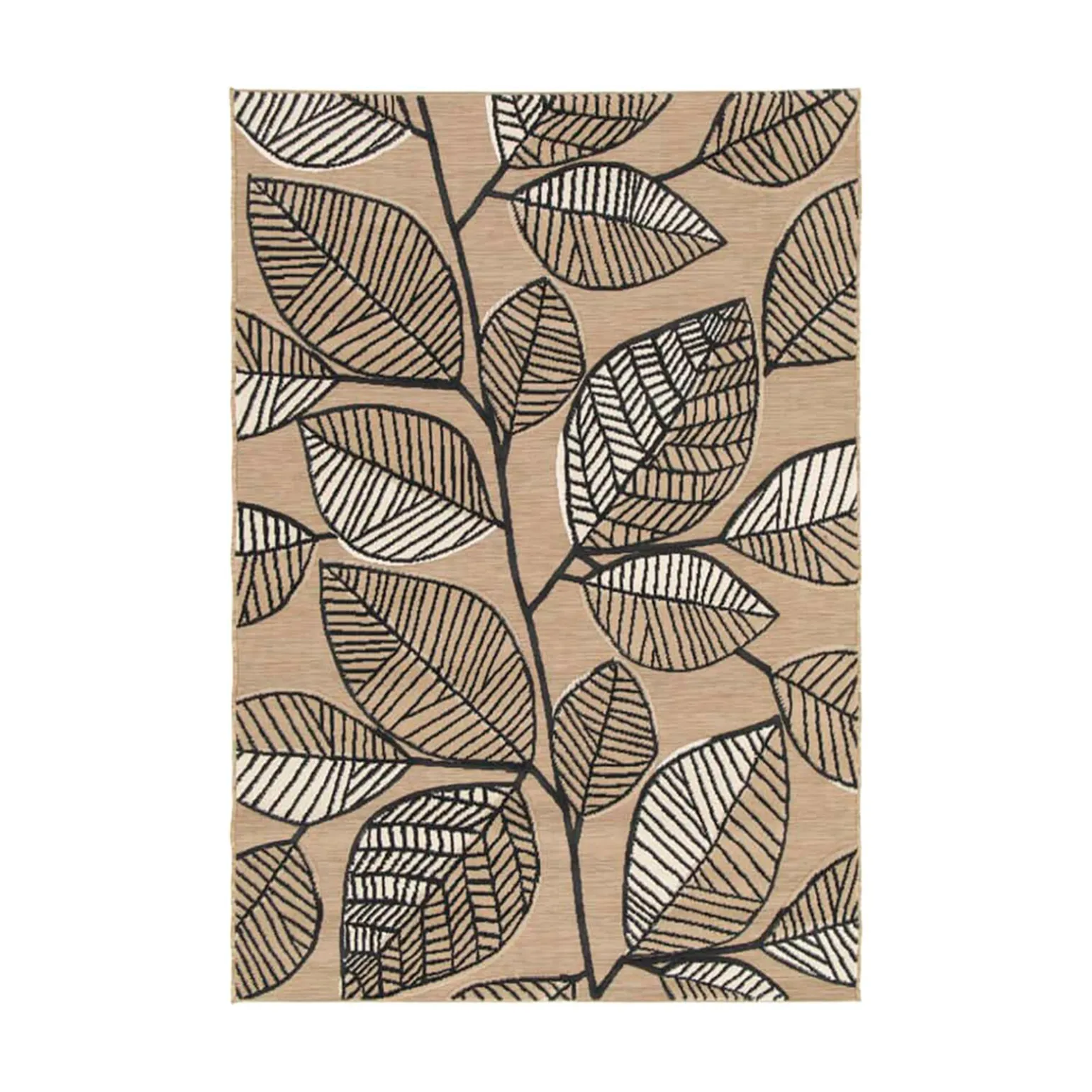 Tapis LIV coloris noir/beige 160 x 230 cm - 4MURS
