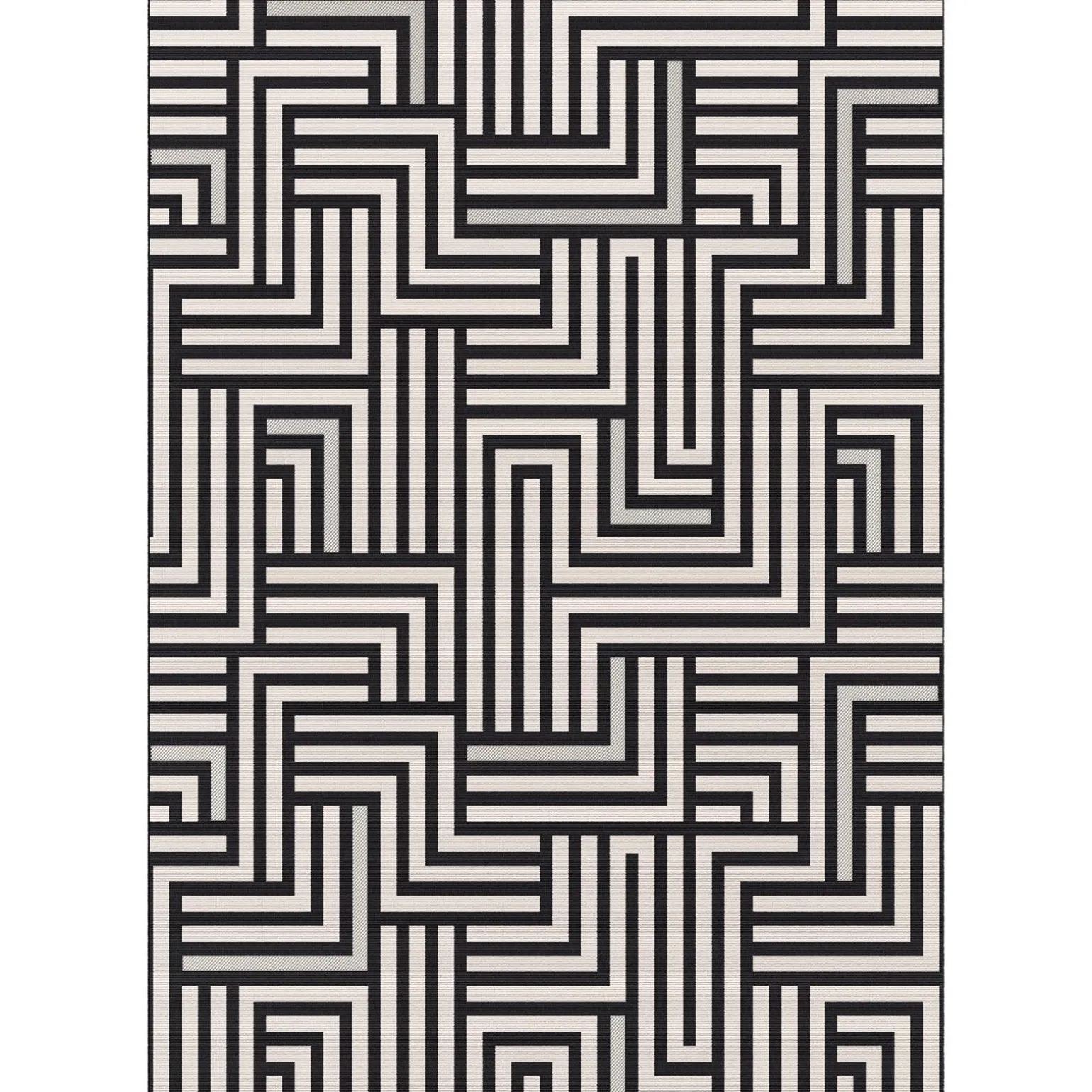 Tapis ONIX coloris noir 120 x 170 cm - 4MURS