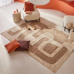 Tapis ORAN coloris ivoire sable 160 x 230 cm - 4MURS