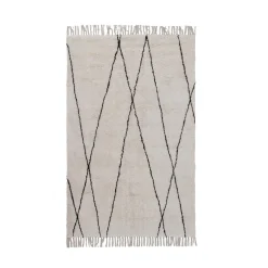 Tapis OSCAR coloris blanc 160 x 230 cm - 4MURS