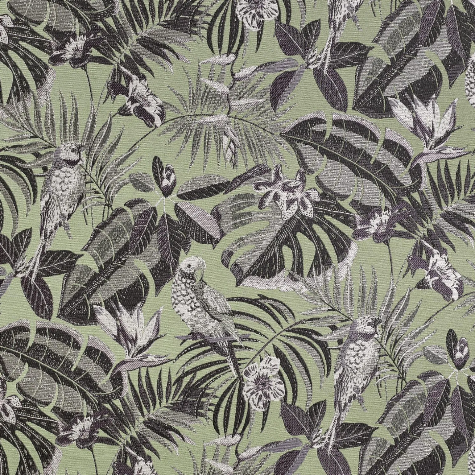 Tissu MADAGASCAR coloris vert amande - 4MURS